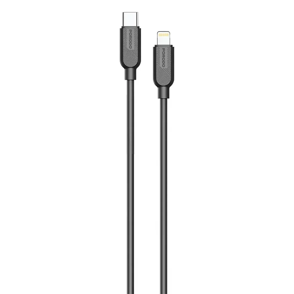 Porodo Silicone USB-C to Lightning Cable 27W