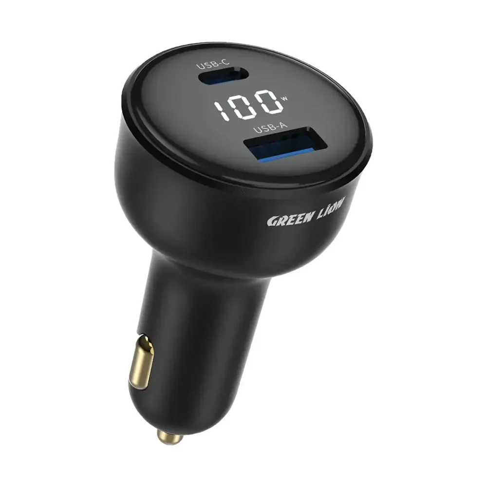 Green Lion Drive Volt Dual-Port Car Charger PD 100W