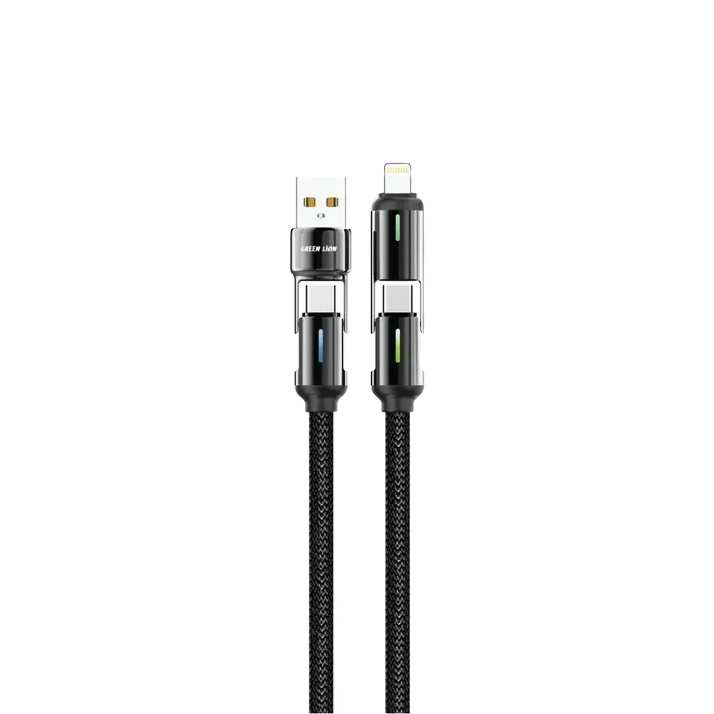 Green Lion 4-in-1 LED Braided Cable