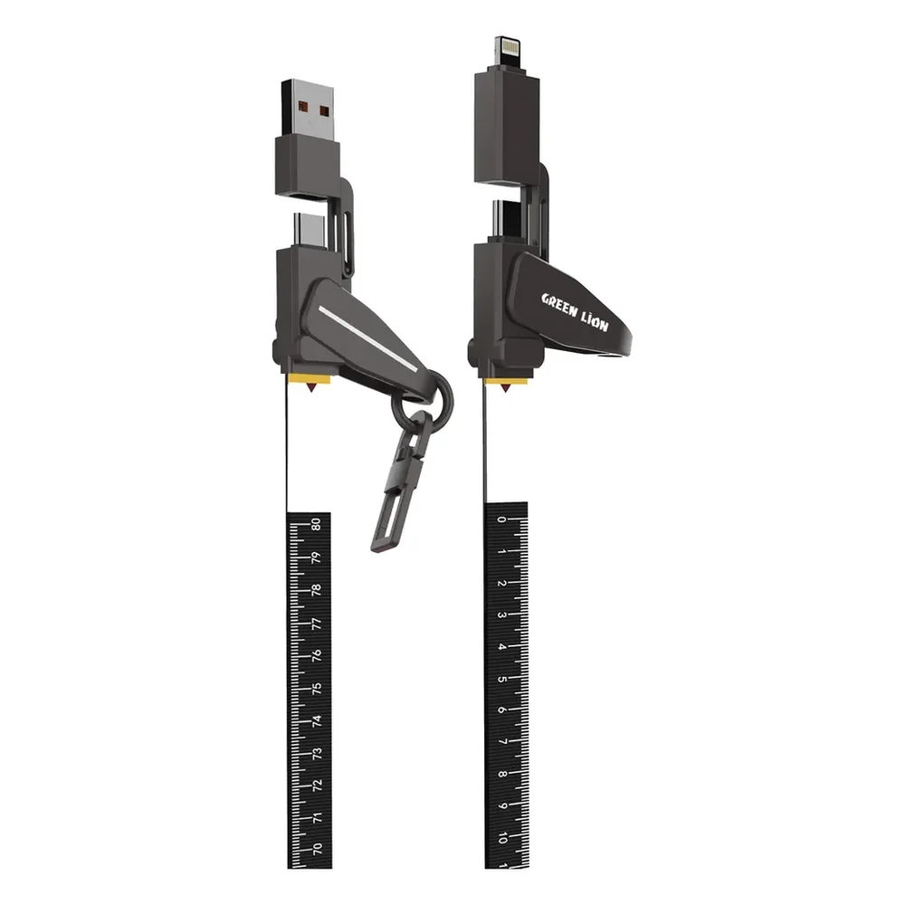 Green Lion 4-in-1 Ultra-Fast Charging Lanyard Cable 240W