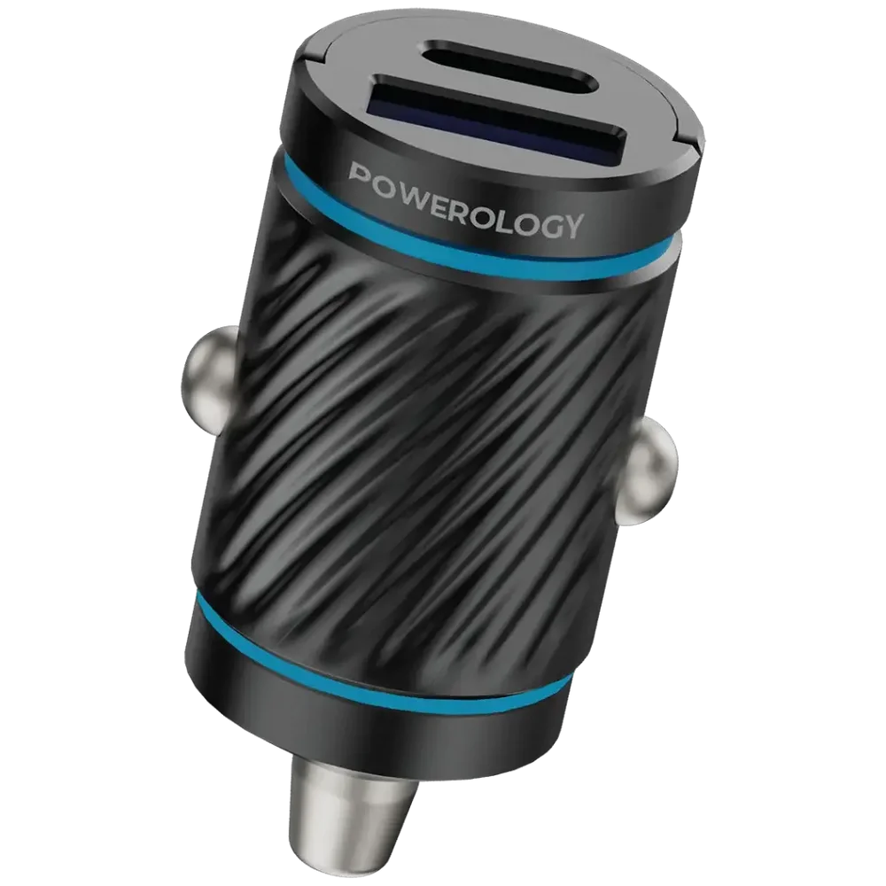 Powerology Pico Dual-Port Car Charger (PD 36W + QC 18W)