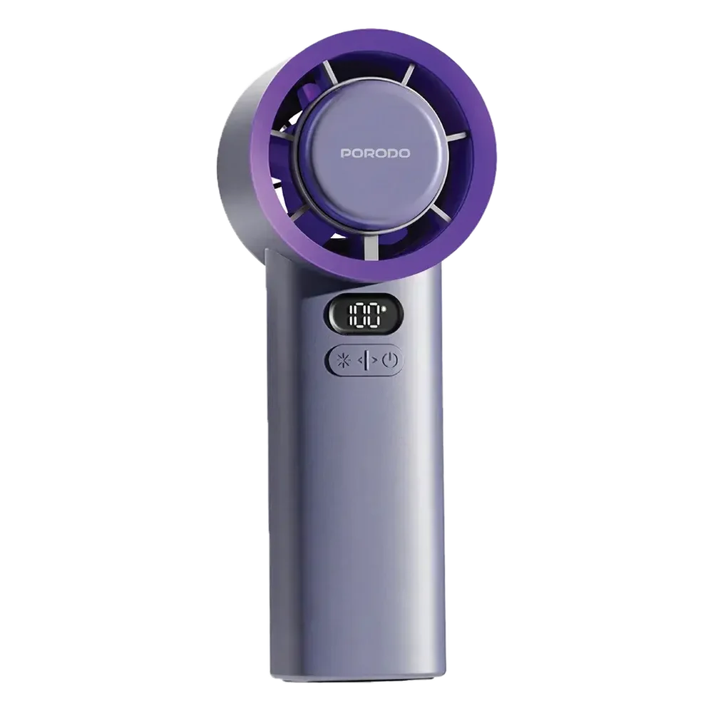 Porodo Lifestyle Chillo Glacia Portable Handheld Fan with Semiconductor Cooling
