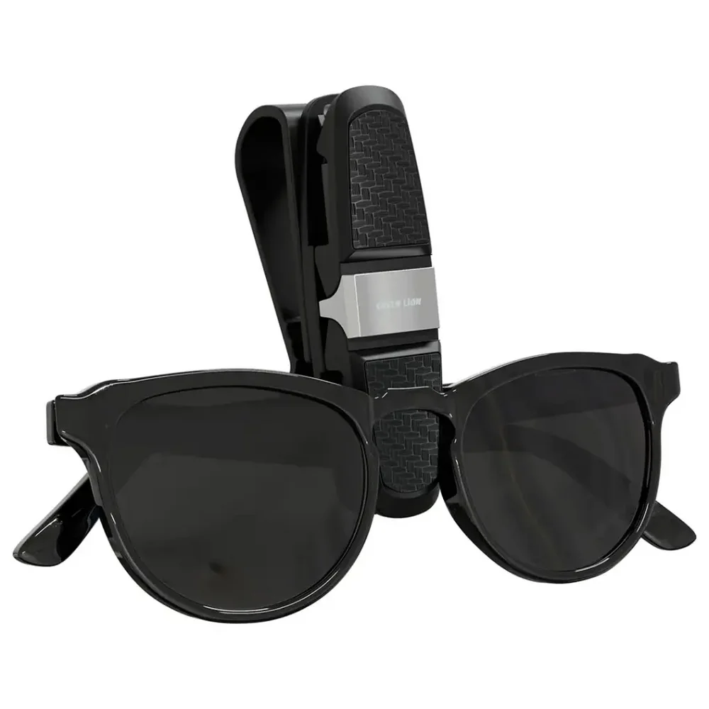 Green Lion Visor Guard Car Sunglasses Holder