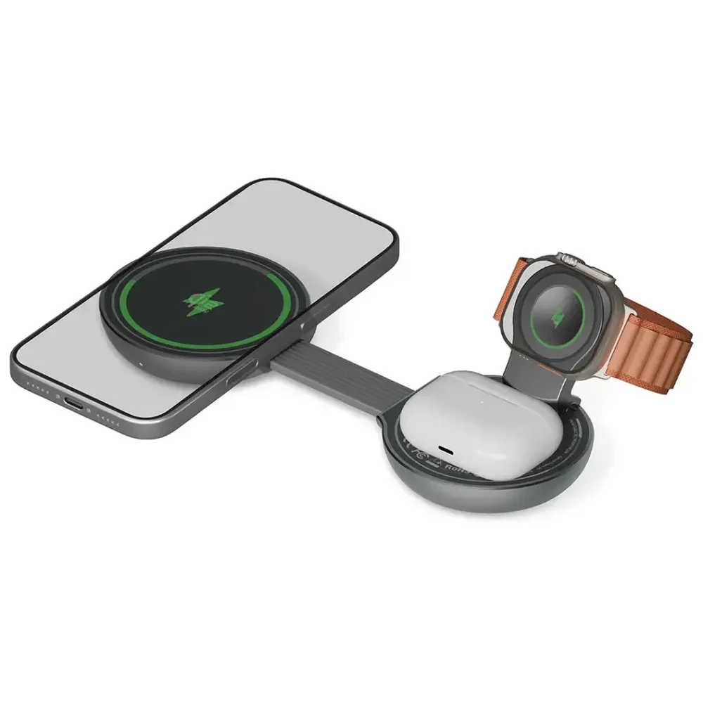 Green Lion Qi2.2 Tri-Charge Wireless Charger