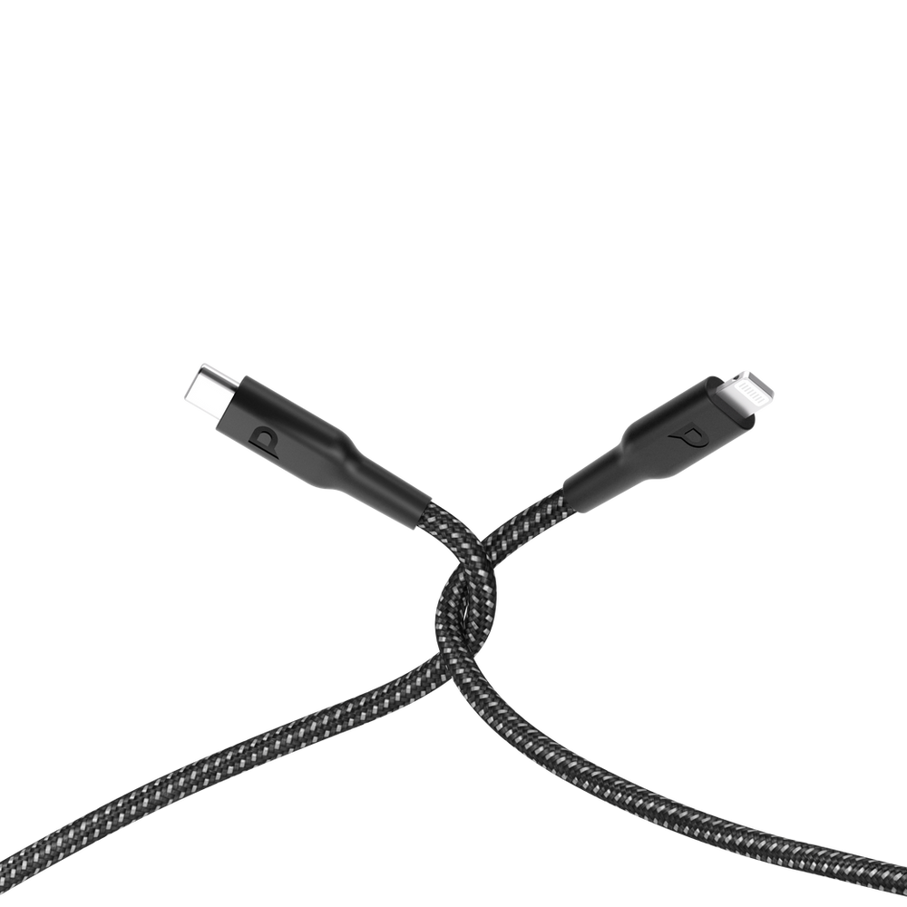 Powerology Braided USB-C To Lightning Data & Fast Charge Cable 1.2m