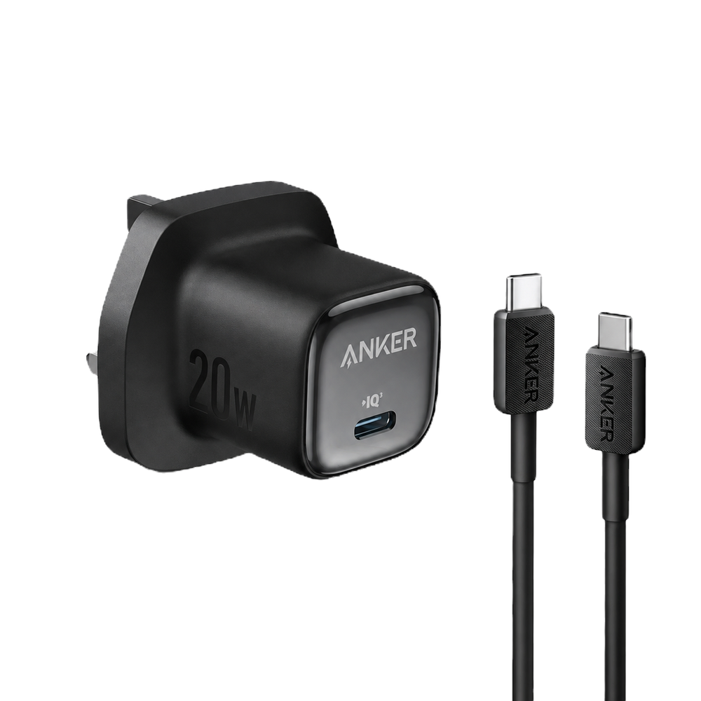 Anker Zolo 20W USB-C Charger with USB-C to USB-C Cable
