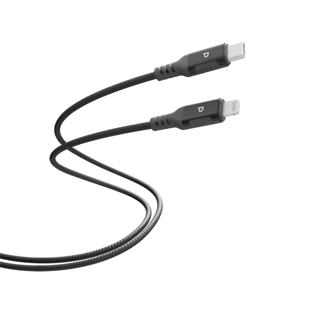 Powerology Power Sync Weave USB-C to Lightning Cable – 30W, 3m