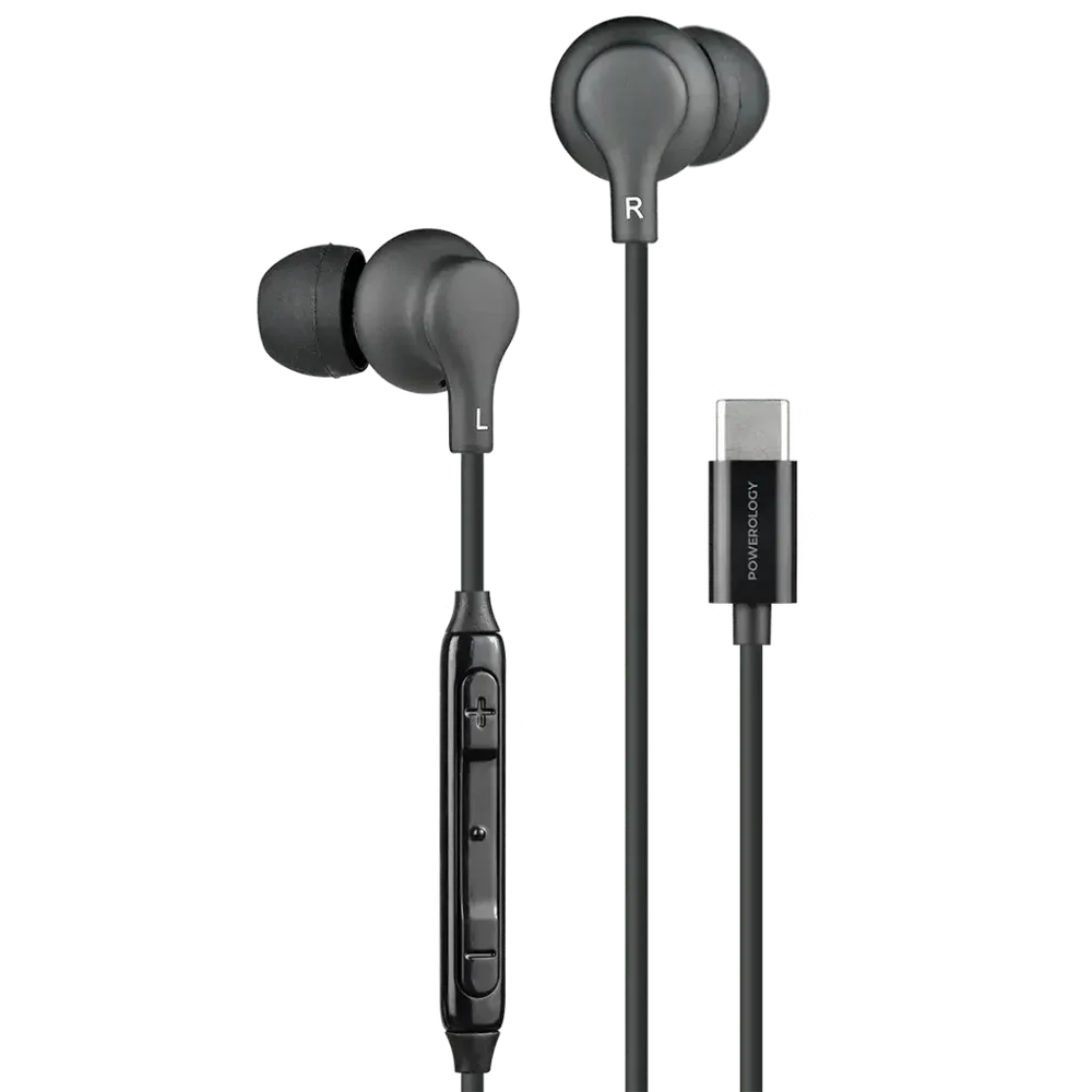 Powerology Type-C In-Ear Stereo Earphones