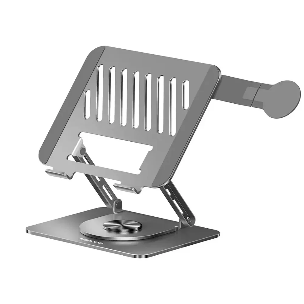 Porodo Foldable 360° Dual-Use Laptop Stand with MagSafe Phone Holder
