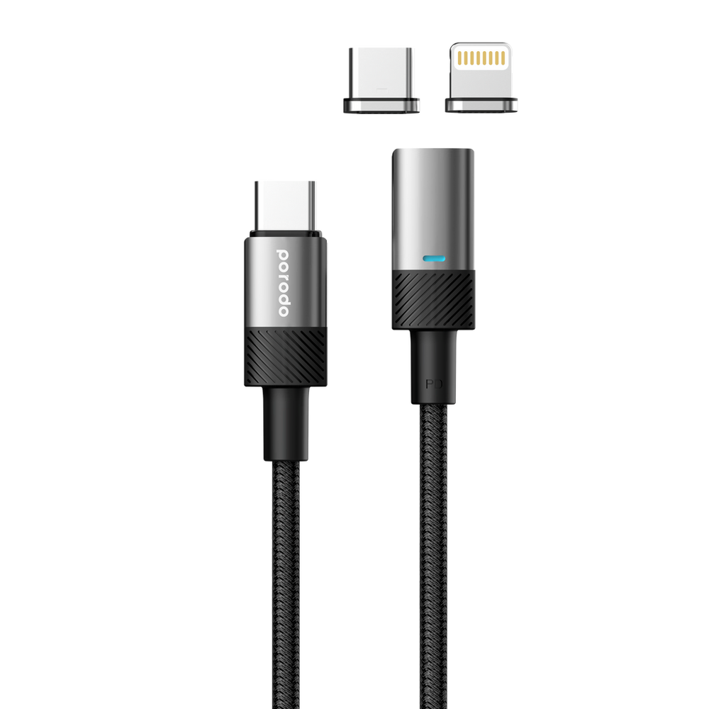Porodo Multi-Connector Type-C Magnetic Connectors Data & Fast Charge