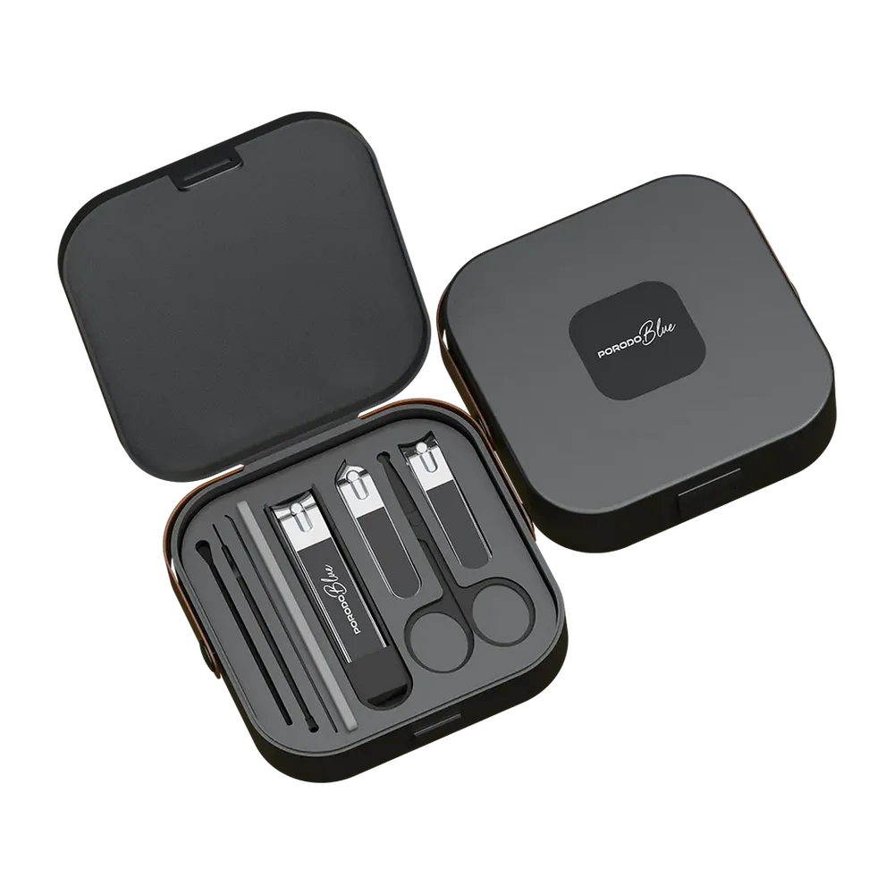 Porodo Blue 8-in-1 Portable Nail Clipper Set