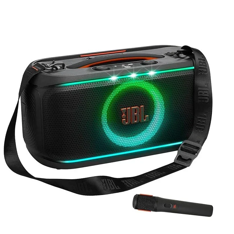 JBL PartyBox ON‑THE‑GO 2 Portable Party Speaker (with Two Wireless Mics)