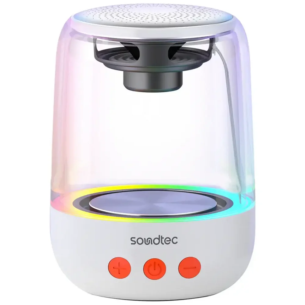 Porodo Soundtec Crystal-Glow Mini Bluetooth Speaker