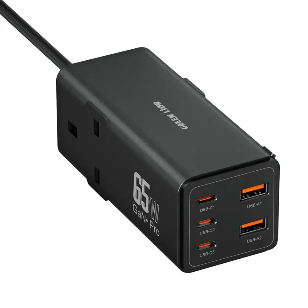 Green Lion 7 in 1 GaN 65W Power Strip