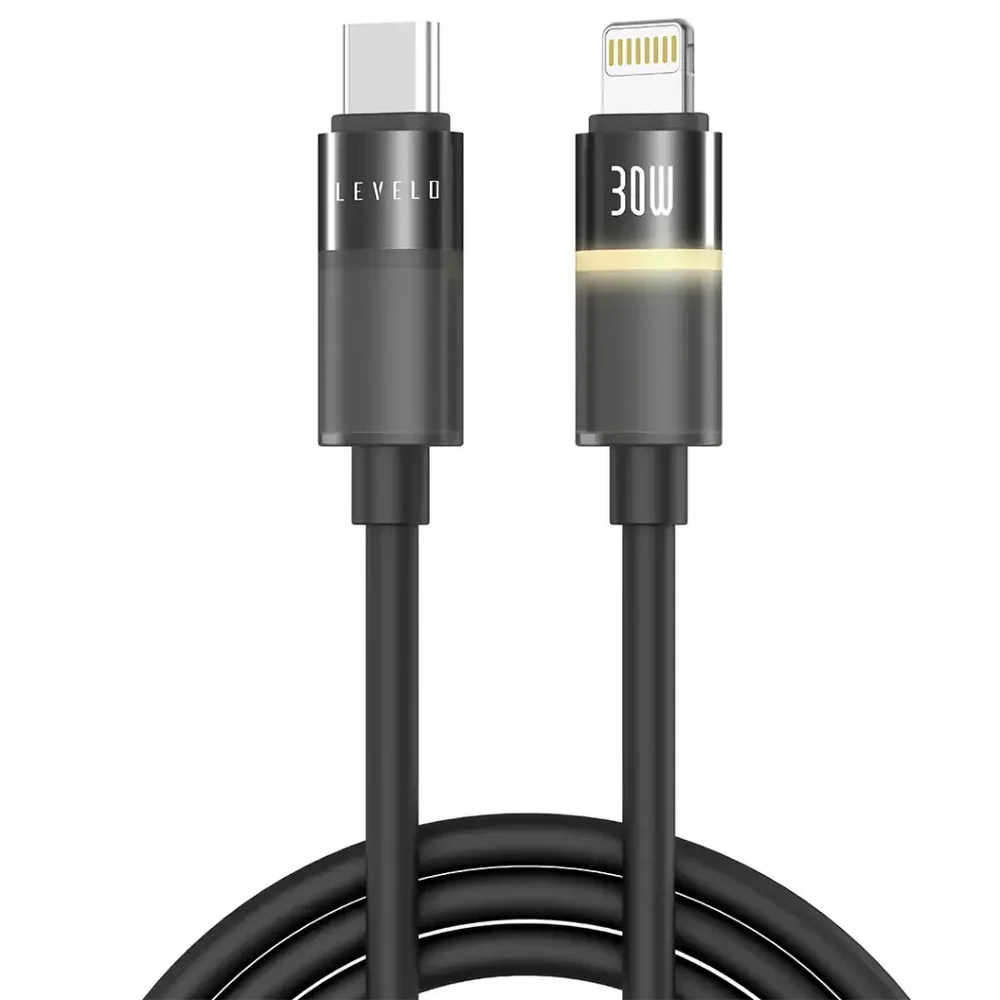 Levelo Luno Type-C to Lightning Cable – 1m | PD 30W