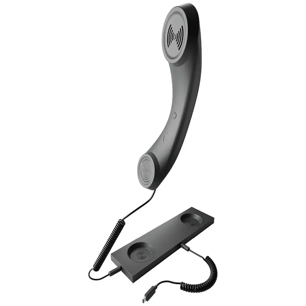 Porodo Classic Retro Phone Handset – USB-C | Vintage Style, Modern Function