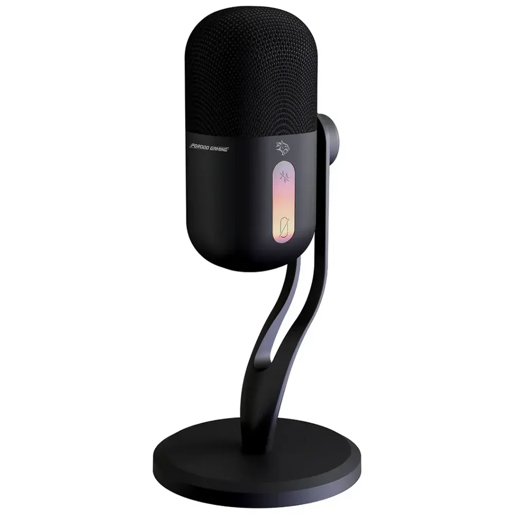 Porodo Gaming Elyx RGB Condenser Microphone with Noise Suppress Button