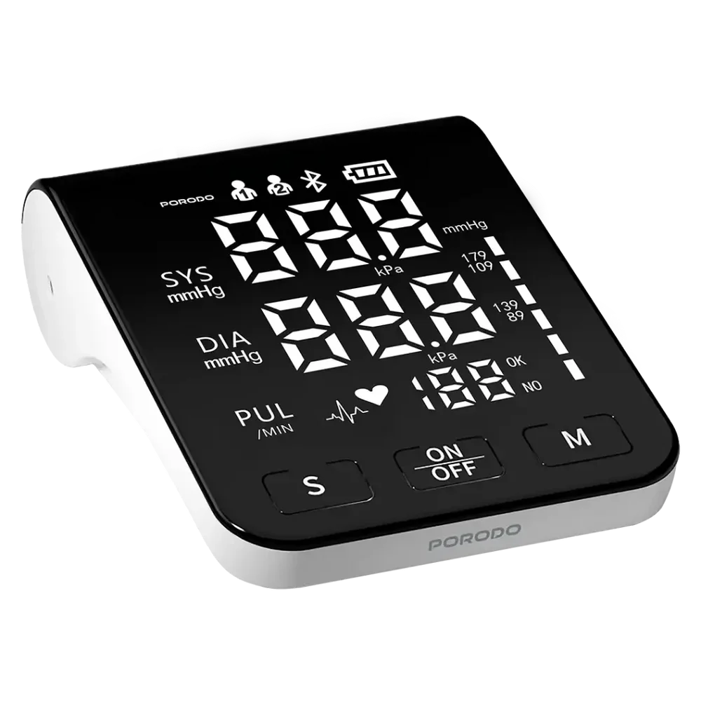 Porodo LiveOn Digital Blood Pressure Monitor with Dual-User Memory