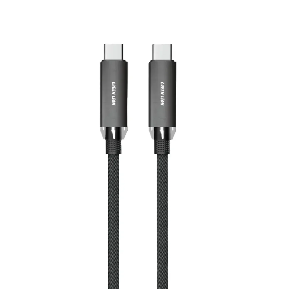 Green Lion Braided Type-C to Type-C Cable (240W, 2M)