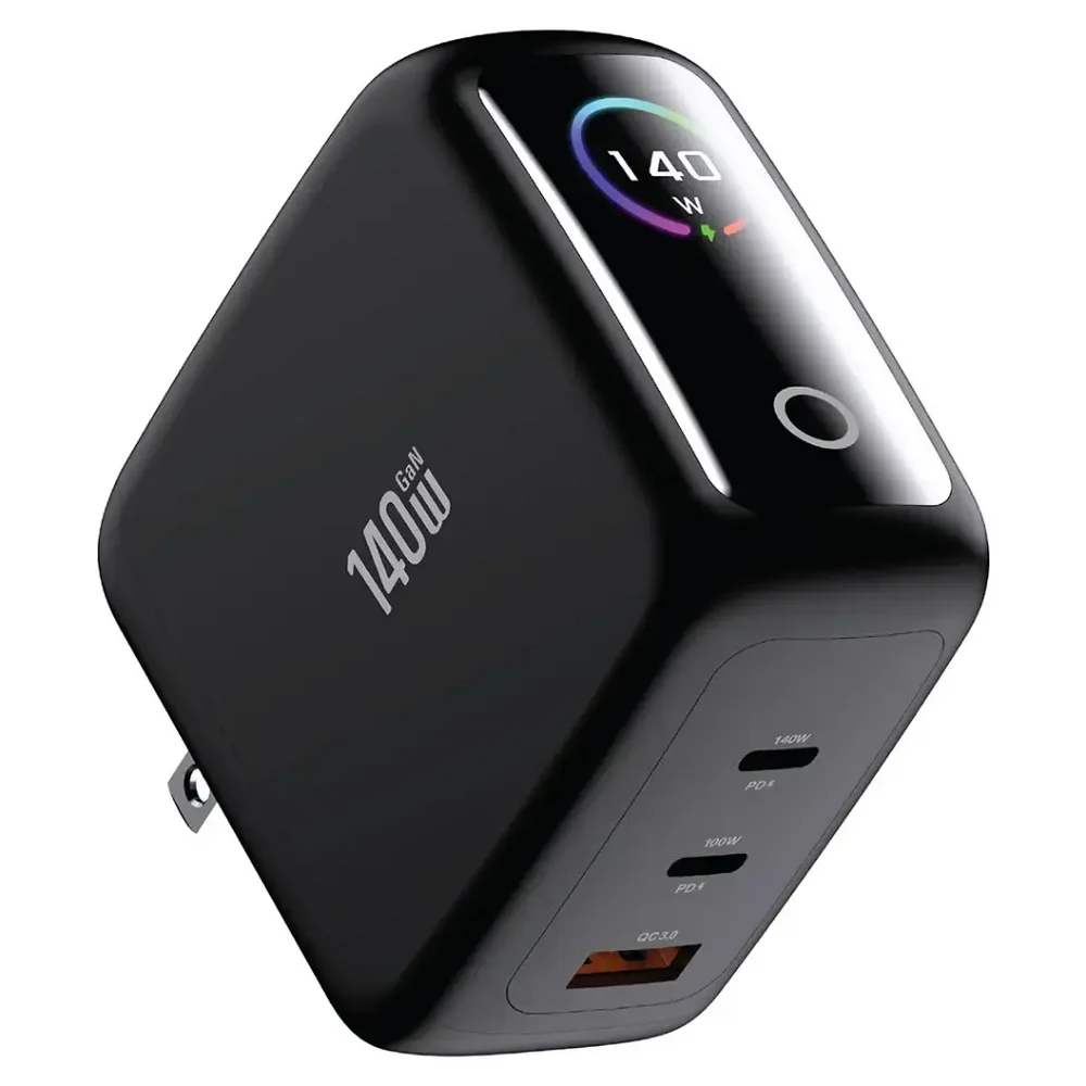 Green Lion GaN Premium 140W Charger with TFT Display