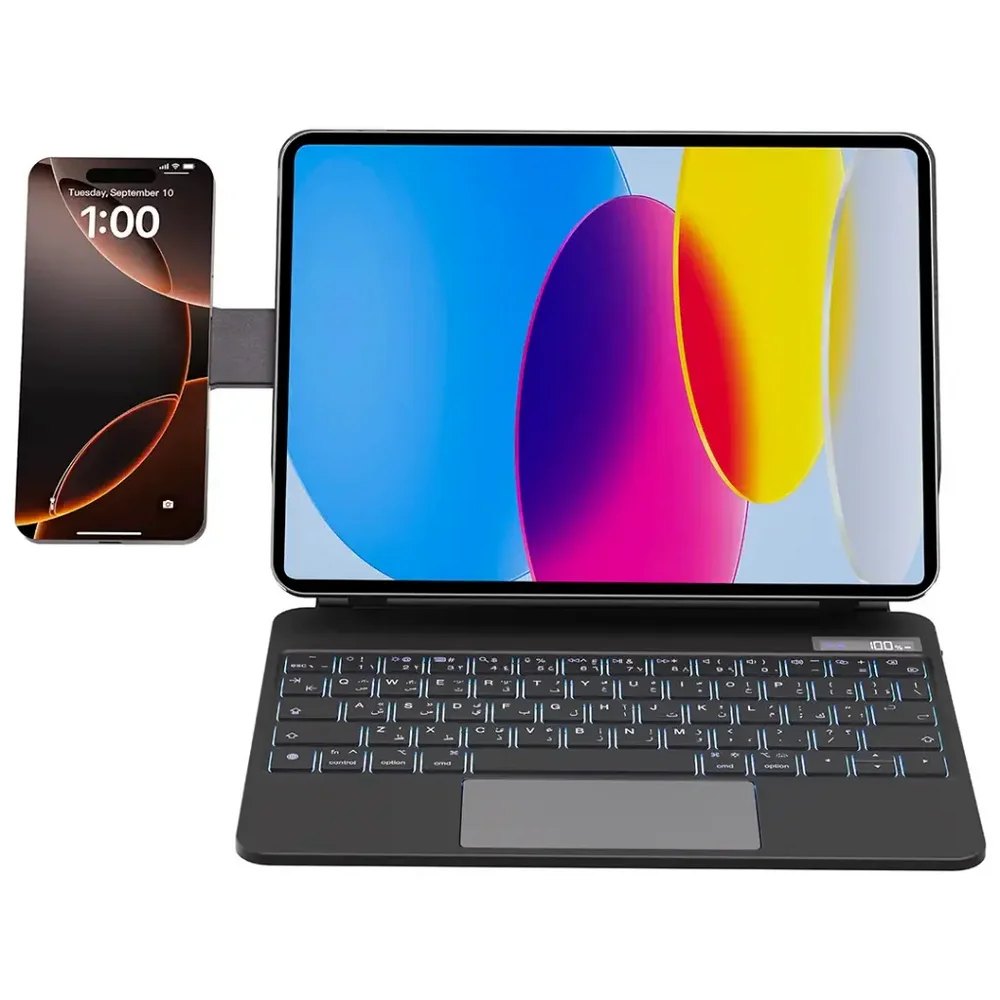 Powerology DynaBoard Wireless Keyboard Case for iPad 10th Gen