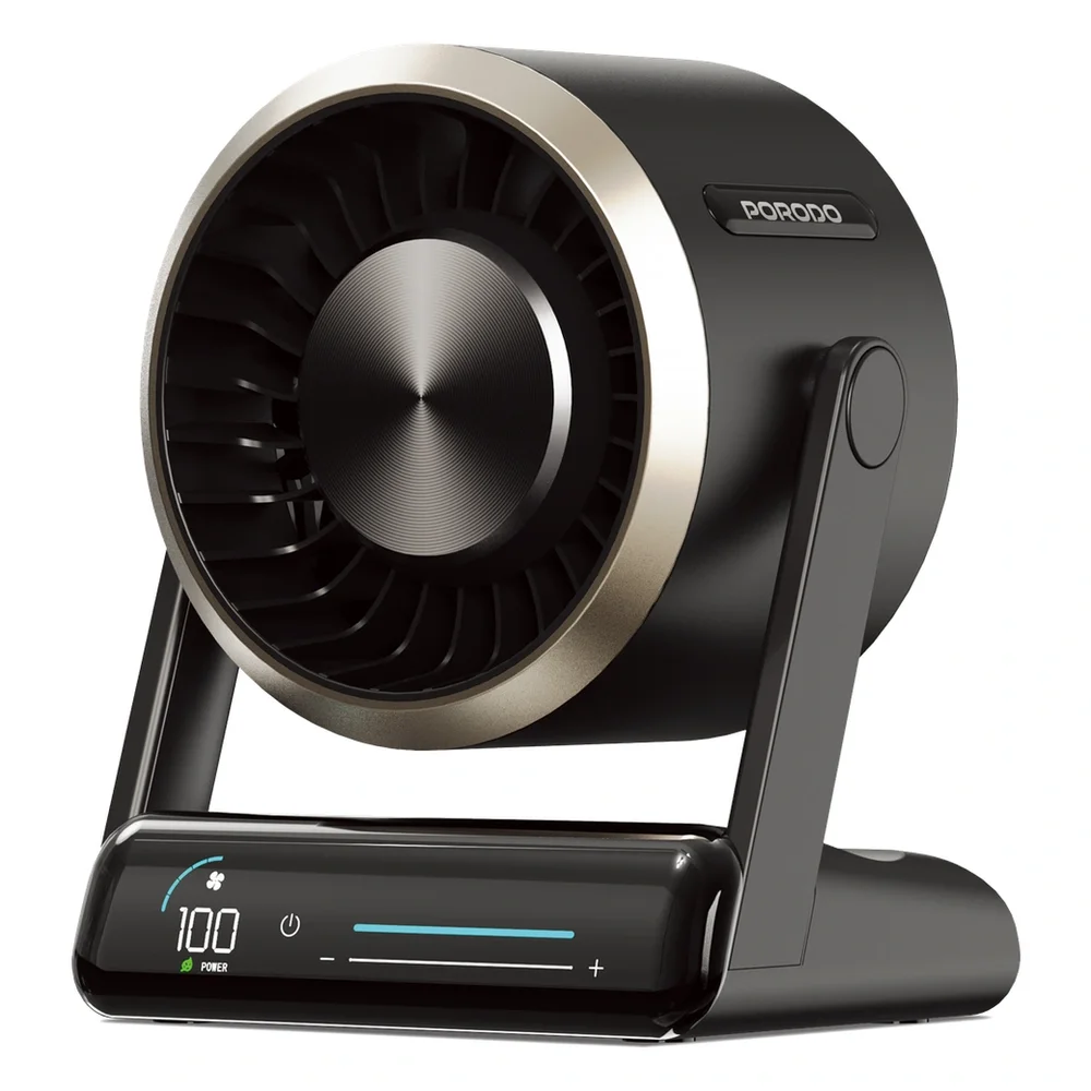 Porodo Lifestyle Chillo Core Desktop Fan with LED Display