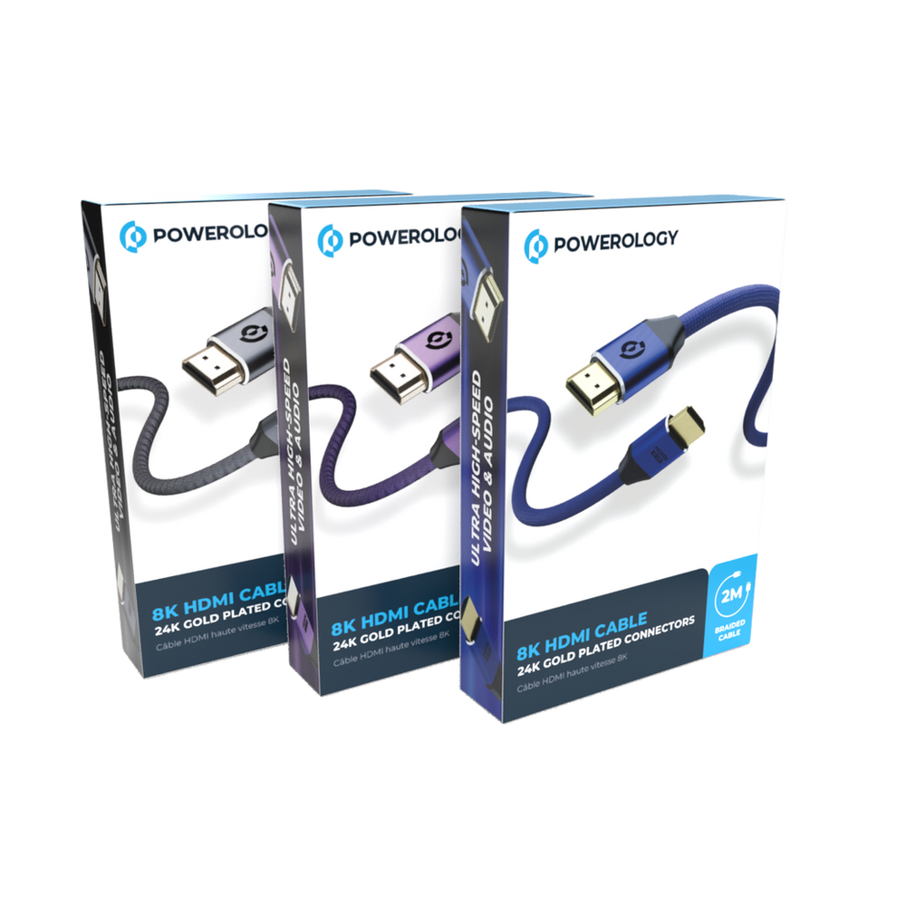 Powerology 8K HDMI Braided Cable 3M