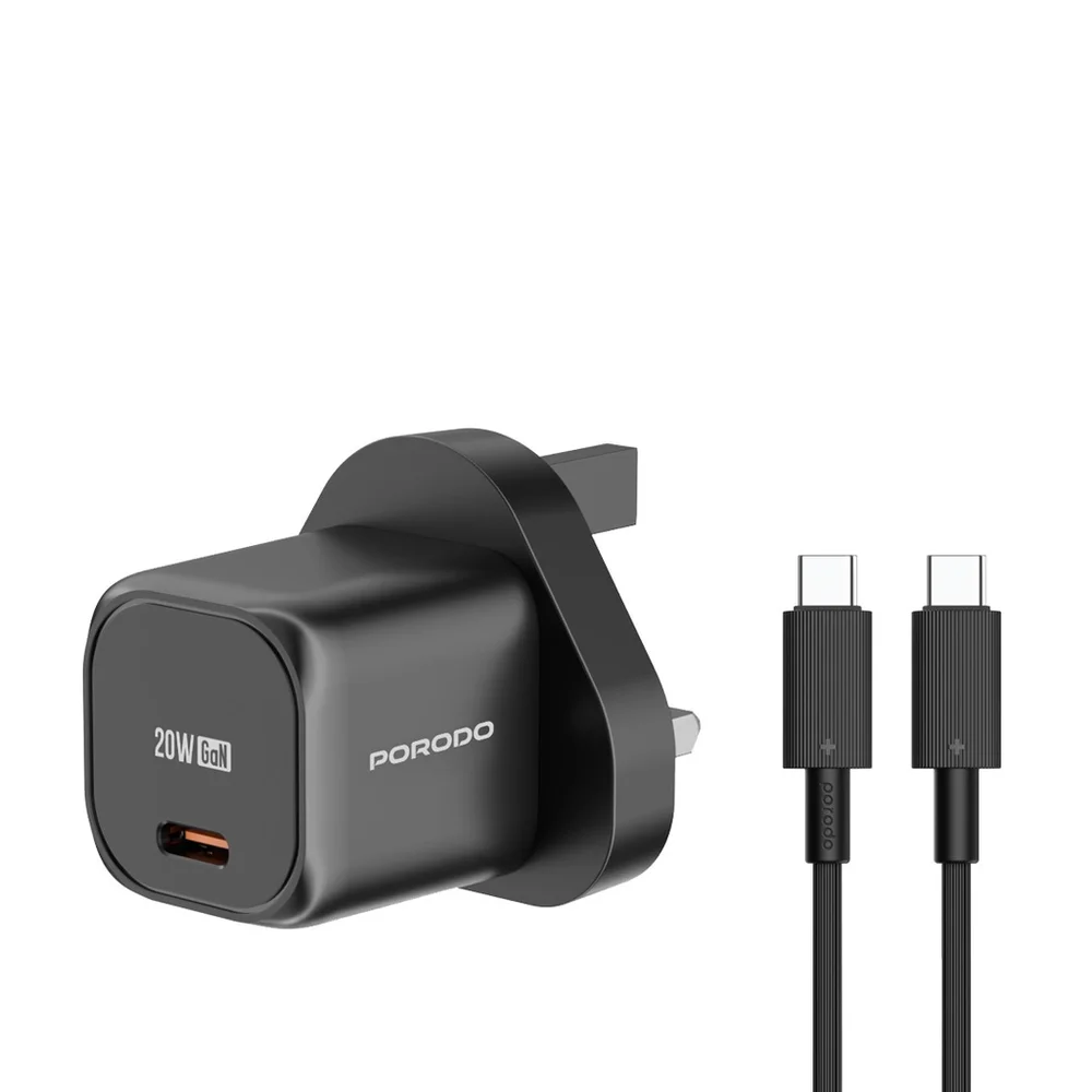 Porodo USB-C To USB C Power Delivery Quick Charger