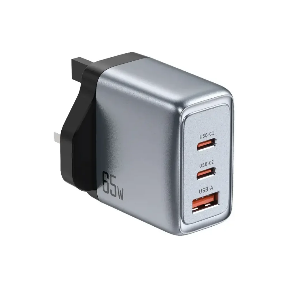 Green Lion GaN Premium UK Plug Wall Charger 65W