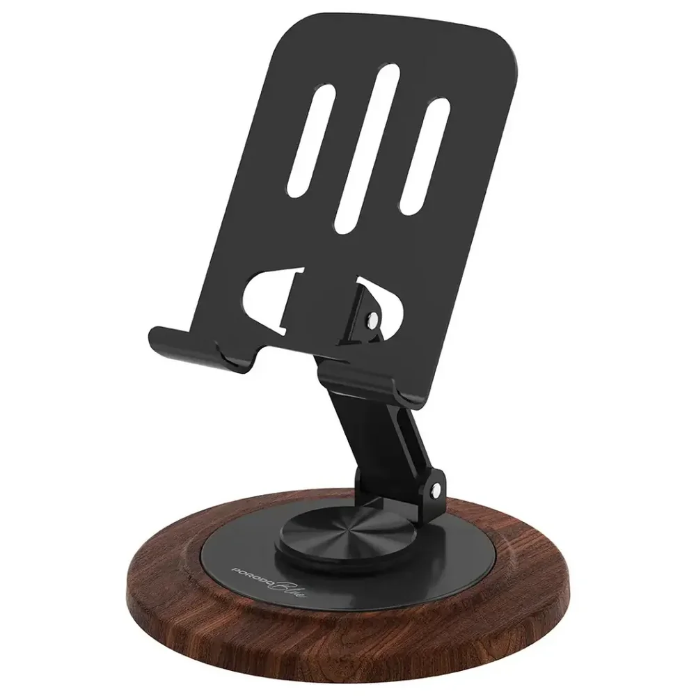 Porodo Blue Desktop Phone Holder with 360° Rotating Base