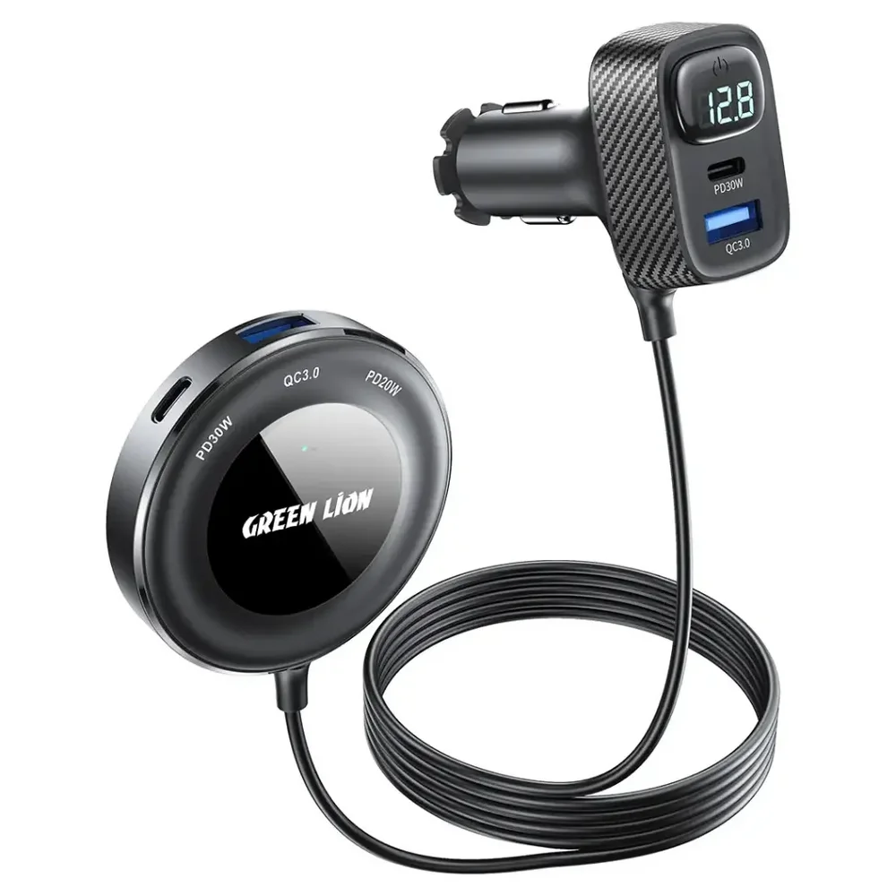 Green Lion 5-In-1 Multiport Car Charger Kit