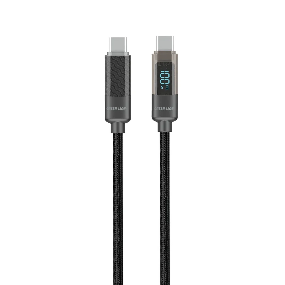 Green Lion Digital Display USB-C to USB-C Cable (100W, 1M)
