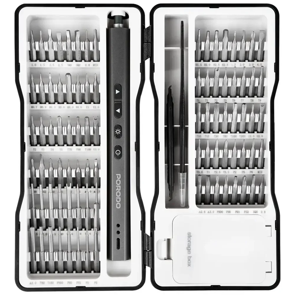 Porodo TechFix 97-in-1 Electric Screwdriver Kit