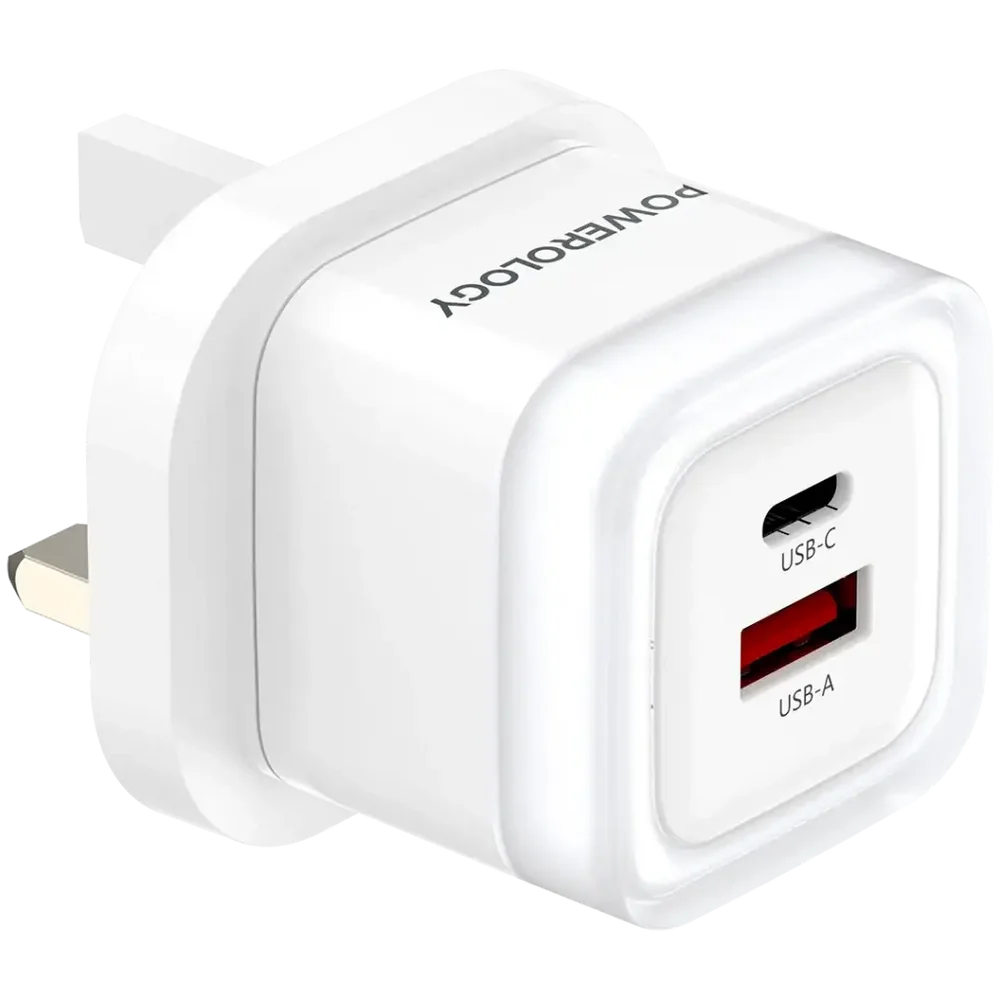 Powerology Dual-Port Fast Charging Adapter PD 35W