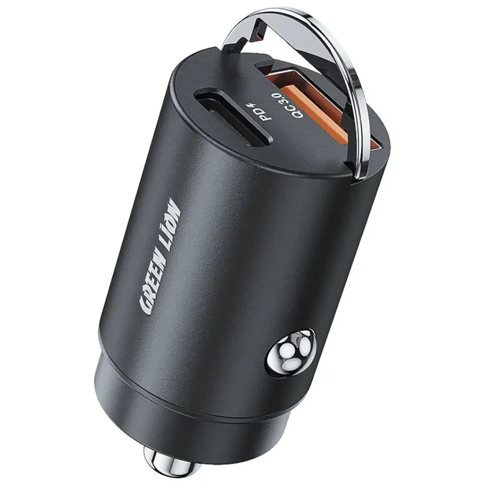 Green Lion Ring Charge Dual Port Car Charger (PD 36W)