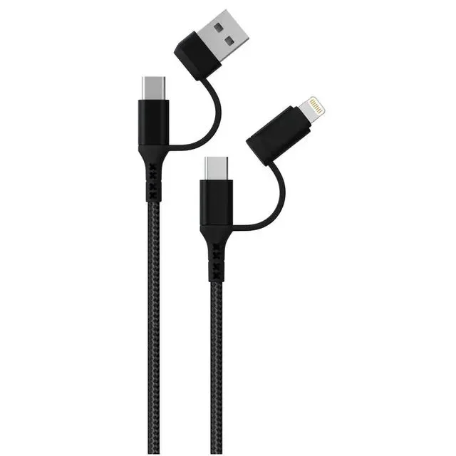 Green Lion Braided 4-in-1 Charging Cable