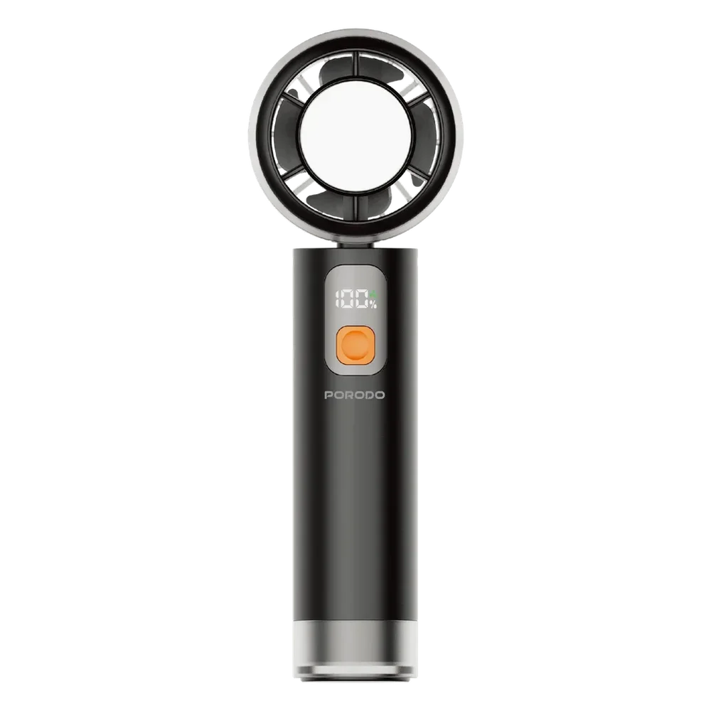 Porodo Lifestyle ChilloFlex Rechargeable Cooling Fan with LED Display