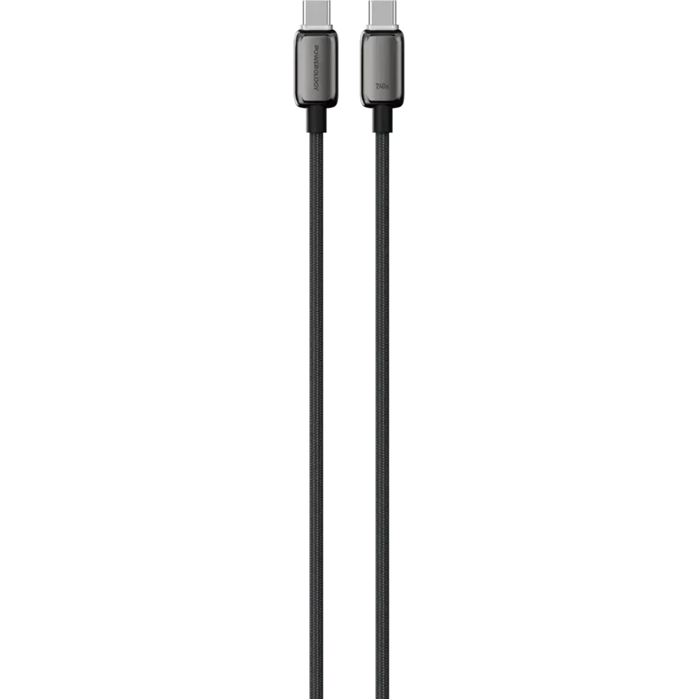 Powerology Zinco Series 240W USB-C to USB-C Cable - 1M