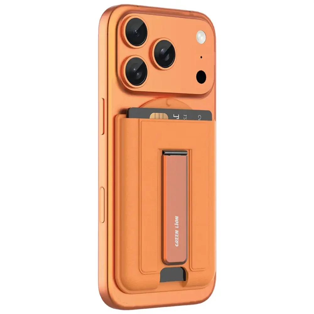 Green Lion Mag Wallet Kickstand Card Holder