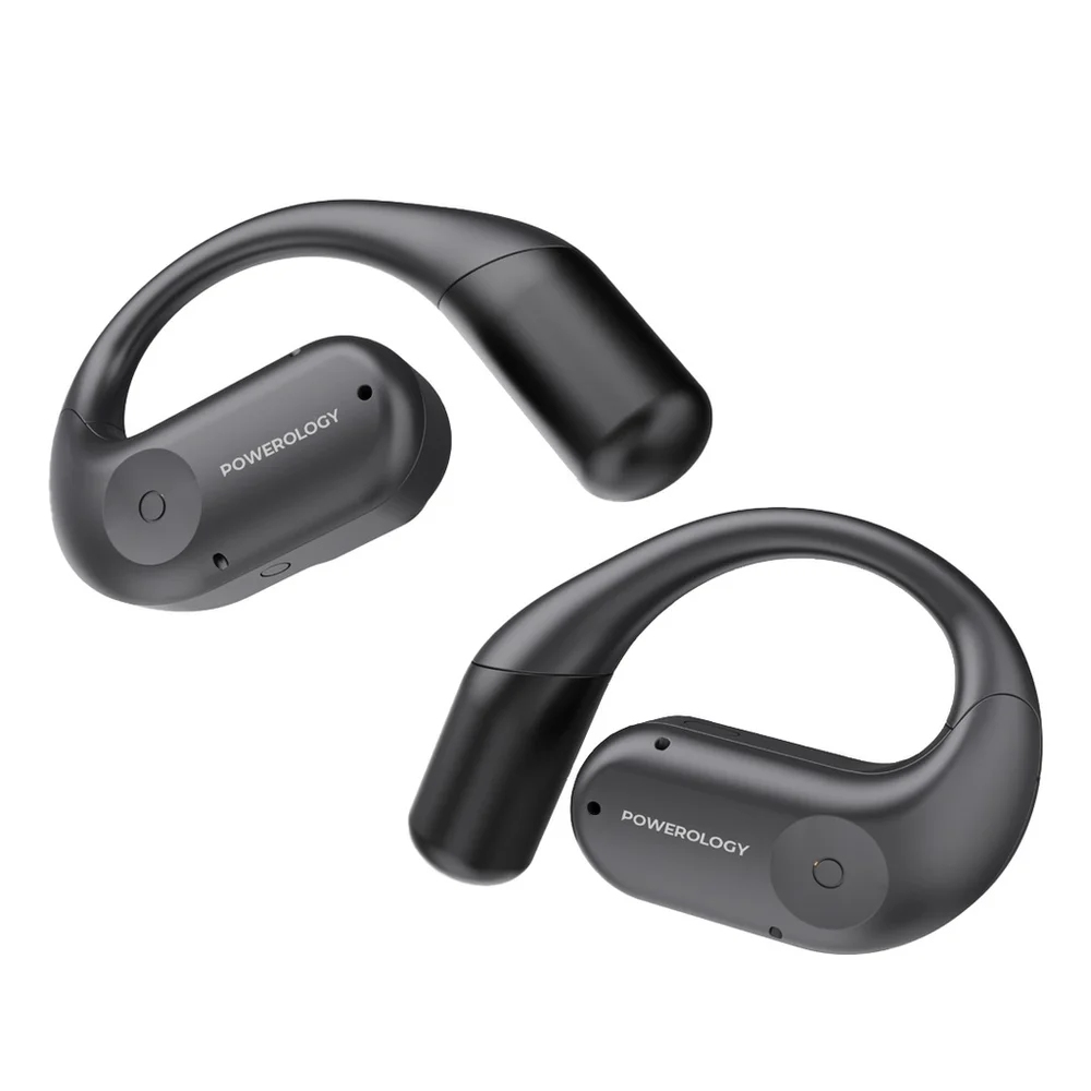 Powerology Air Conduction ENC TWS Earbuds and Charging Case with Display 60mAh