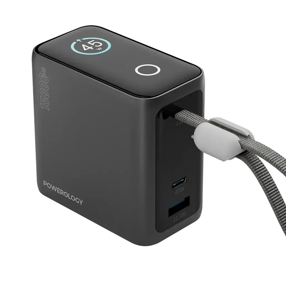 Powerology 15000mAh Mini Power Bank with PD45W & QC22.5W