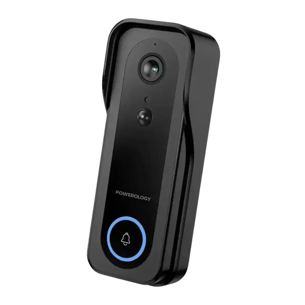 Powerology Smart Camera Doorbell – 3MP | IP65 | 5200mAh
