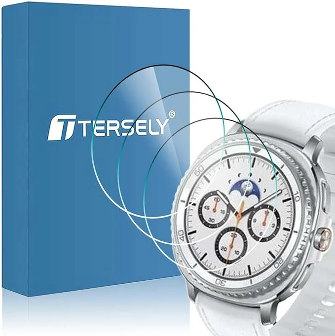 T Tersely (3 Pack) 9H Tempered Glass Screen Protector (Samsung Watch 8 Classic)