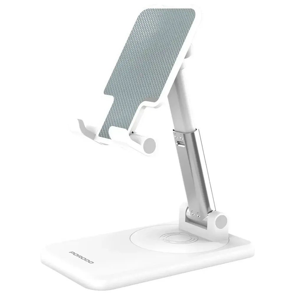 Porodo Desktop Phone & Tablet Stand with Adjustable Telescopic Rod — Pink