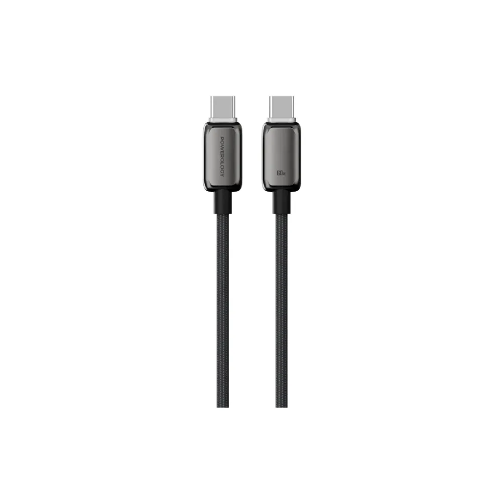 Powerology Zinco 60W USB-C to USB-C charging cable