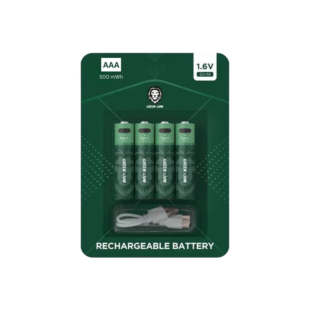 Green Lion Rechargeable Battery AAA (4pcs/pack)