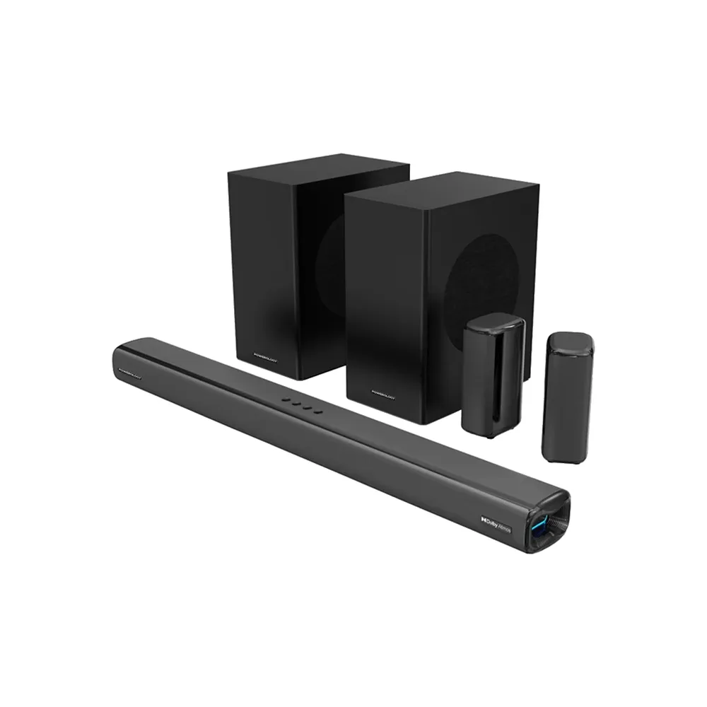 Powerology 5.2.4CH Dual Woofer Wireless Soundbar