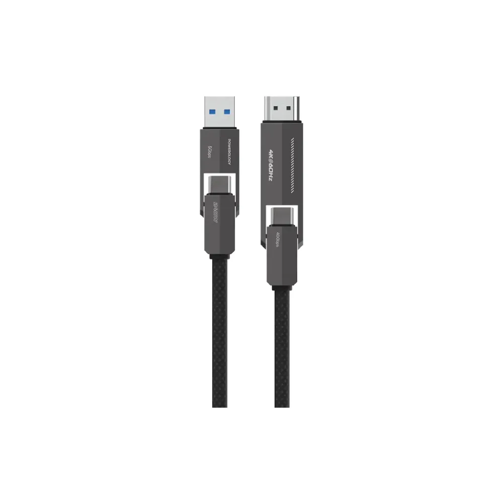 Powerology Vion 4-In-1 Charging & Data Transfer Cable