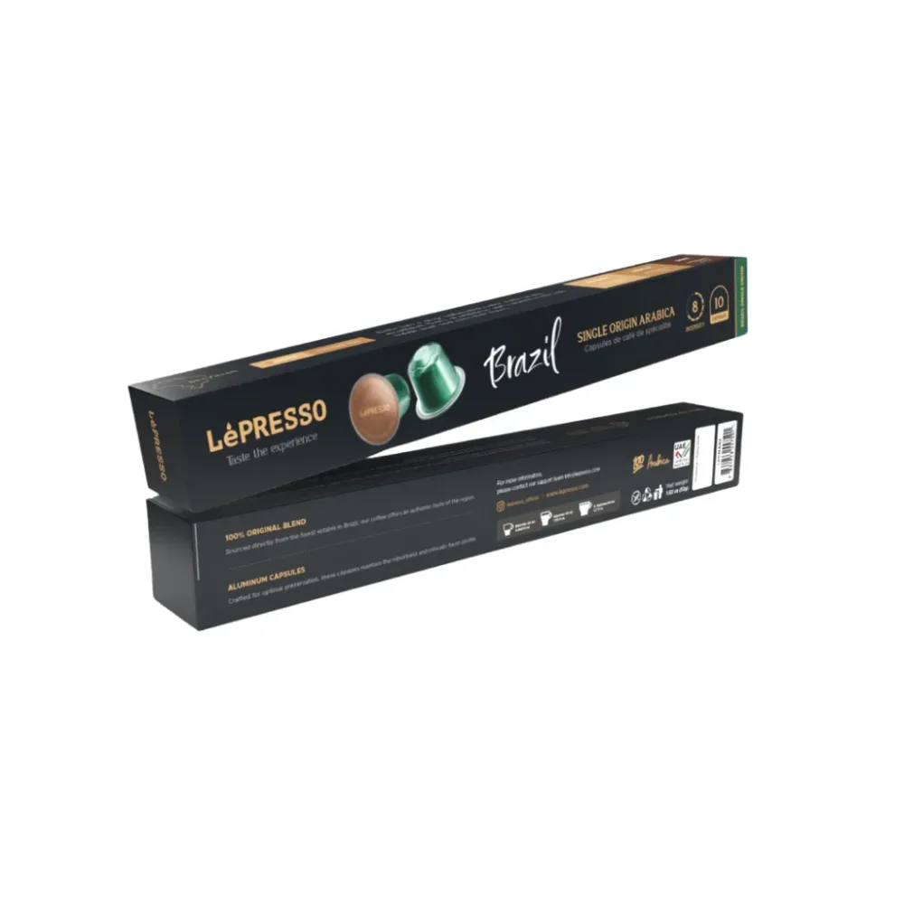 LePresso Aluminum Capsules for Nespresso Blended (Pack of 10)