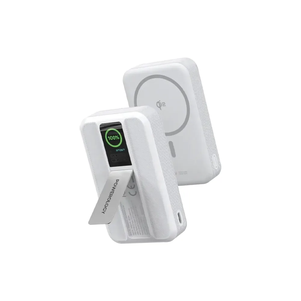 Powerology Vision 10000mAh MagSafe Qi2 Power Bank